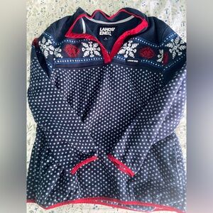 holiday lands end fleece